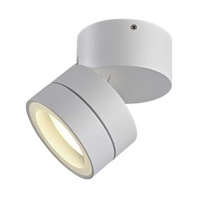 M9101/4000K  Saler Adjustable Ceiling Spotlight/Wall Light, 1 Light, With Replaceable 12W LEDs, 4000K, White, IP65